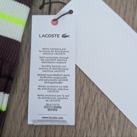 NWT Lacoste x EleVen by Venus | Striped Ribbed Lounge Shorts - Picture 13 of 15